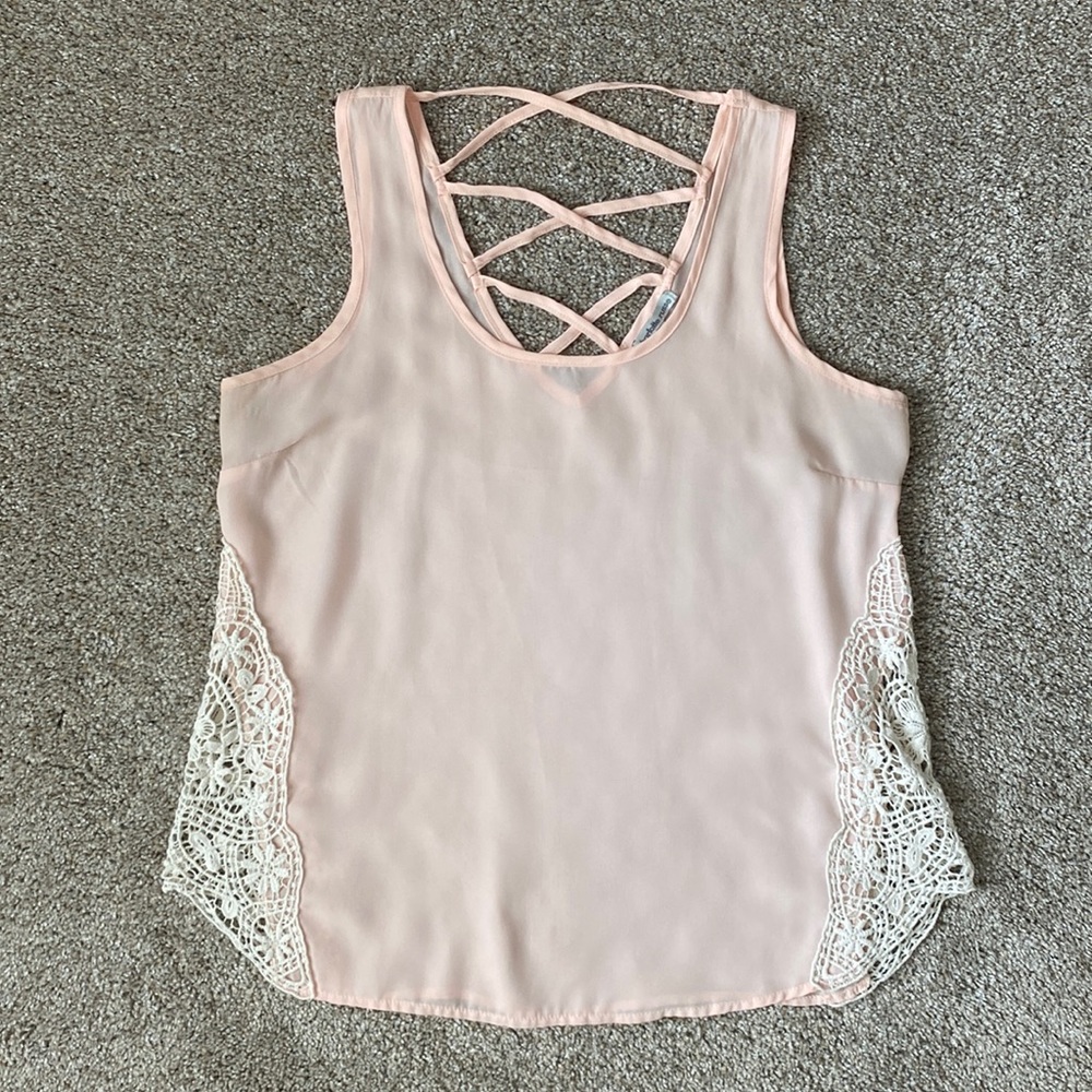 Charlotte Russe Crisscross Tank Top